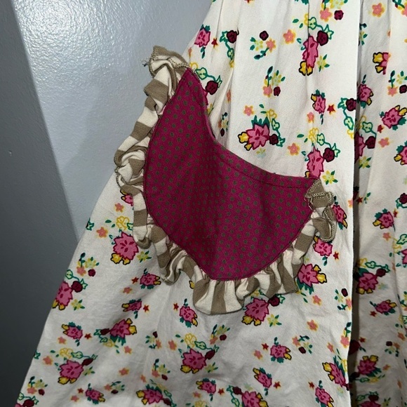 Mustard pie girls dress whimsical pattern size‎ 6x - Picture 2 of 6